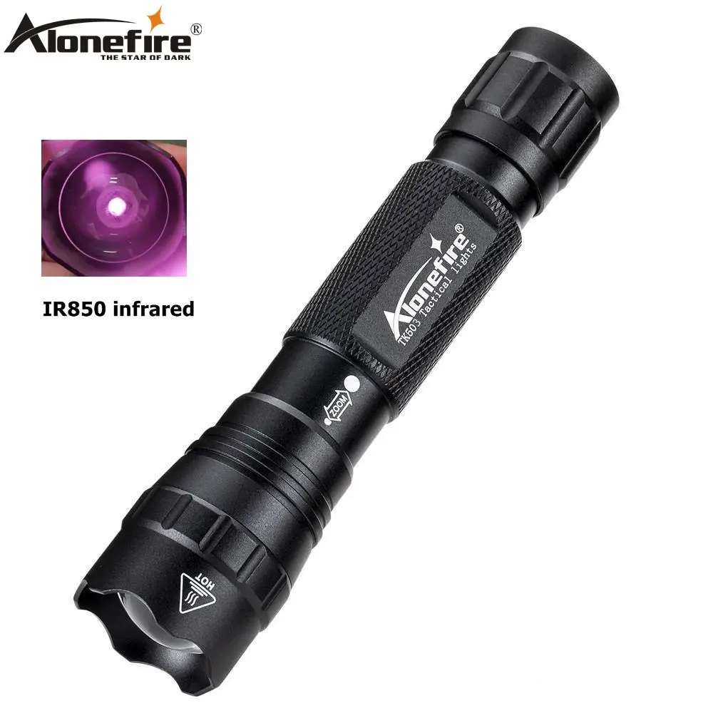 Alonefire TK503 XM-L2 I850 940nm IR Infrared 5W Night Vision sight Zoom fill light Flashlight Outdoor Hunting torch lamp