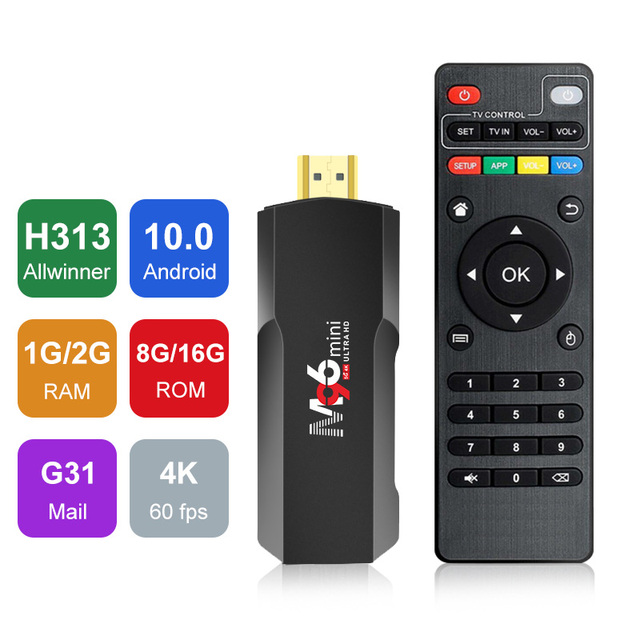 Tripsky Best Android Tv Stick 2GB RAM 16GB Rom Android 10.0 Tv Box 4K HD Dual WIFI USB Tv Stick