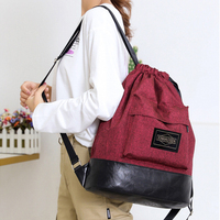 Sacs à dos promotionnels en nylon et polyester avec cordon de serrage, logo personnalisé, sac cadeau en polyester 210D, sac de sport pour la gym et les voyages