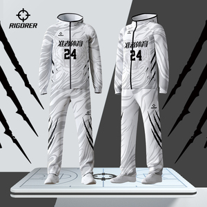 Tute da <span class=keywords><strong>Uomo</strong></span> Rigorer Bianche, Completi Sportivi Personalizzati, <span class=keywords><strong>Tuta</strong></span> da Jogging per Uso Quotidiano Casual - Product Image 2