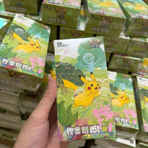 Per TCG Cofanetto Sigillato da 151 Pezzi di Carte Collezionabili Cinesi Semplificate, Carte di Alta Qualità in Cartoncino con Temi Fuoco e Fulmine - Product Image 2