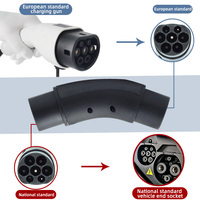 Adaptateur 32A Type 2 vers GBT Adaptateur 1P 3P AC EV Adaptateur de convertisseur de charge de véhicule électrique