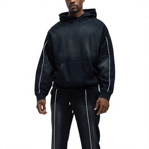Custom Logo OEM & ODM 3D Embroidery Print Heavy Weight 400GSM 500GSM Cotton <b>Cropped</b> <b>Zip</b> <b>up</b> <b>Hoodies</b> Men - Product Image 1