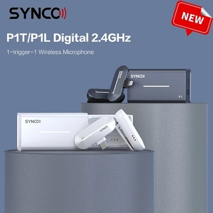 <span class=keywords><strong>SYNCO</strong></span> ไมโครโฟนไร้สาย P1 T L Mini,ระบบไมค์สตูดิโอ2.4GHz มืออาชีพสำหรับกล้องมาร์ทโฟนบันทึกการสัมภาษณ์ Vlog - Product Image 1