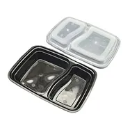 Wholesale Disposable Takeaway PP Two-compartment Food Container  Manufacturer and Supplier