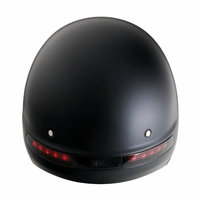 Lampe arrière pour casque de moto Warrior, LED rouge/verte/bleue, batterie lithium rechargeable, coque ABS certifiée DOT, pour casque 3/4