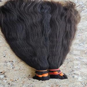 Indian Virgin Human Hair Single Donor Straight Waves Natural <b>Black</b> 30 Inches <b>Raw</b> Bundles Directly Manufactured Supplied India - Product Image 1
