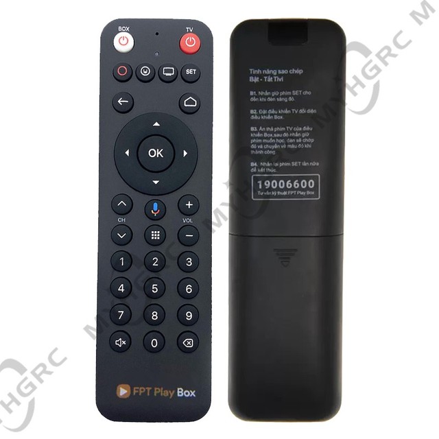 FPT Play BOX Voice Remote Control for S500 Set-top Box Supports Learning and Copying Function