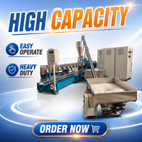 Ligne de granulation automatique Sincere pour le recyclage des plastiques PP/PE/ABS/PMMA/PET/PVC/PS, entraînée par moteur, prix compétitif