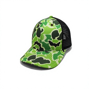 Cómoda Gorra Trucker de Camuflaje con Logotipo Ajustable, 6 Paneles y Malla Trasera para Ropa de Exterior, Pesca, Adultos, Hecha en Vietnam - Product Image 2