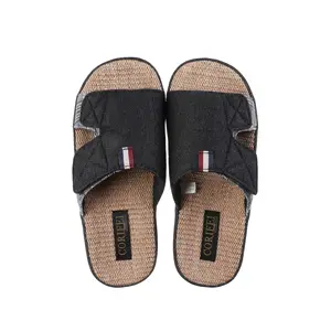 Corifei Verstelbare Wrap Indoor Outdoor Platform Man Sandalen Lederen Schoenen Voor Slippers