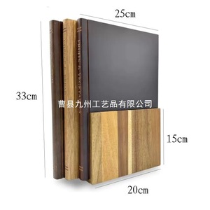 Juego de tablas de cortar de madera de acacia, 3 piezas, bandeja rectangular para servir en la cocina, para carne y fiestas - Product Image 5
