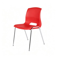 Chaise d'écolier empilable en plastique à 4 pieds pour salle de classe