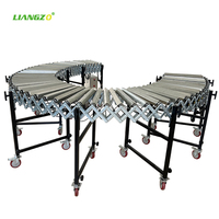 Convoyeur à rouleaux carré résistant à la chaleur LIANGZO, nouveau modèle ODM, avec moteur pour usine de fabrication et manutention de sacs de riz