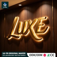 Enseigne LED 3D publicitaire Shuntai - Logo d'entreprise personnalisé pour les hôpitaux, étanche IP65, en acier inoxydable découpé au laser, à fixer au mur