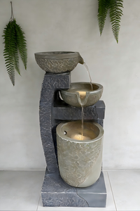 <span class=keywords><strong>Fontaine</strong></span> d'eau moderne à 3 niveaux avec bols en cascade - Product Image 4