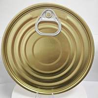 Couvercle en fer blanc à ouverture facile 603 #   Revêtement doré de 153,4 mm