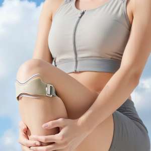 Venta al por mayor: 1 unidad de cinturón elástico para rótula, correas de rodilla, almohadilla deportiva engrosada, soporte cómodo para correr, equipo de senderismo. - Product Image 6