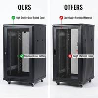 Armoire réseau 15U 800x600x600, rack de serveur 19 pouces modèle TA, boîtier IT pour centre de données et hub de surveillance de sécurité