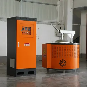 Factory custom made 150kg 200kg fixed copper brass aluminium melting furnace with cover
