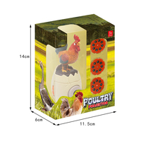 Jouet projecteur LED amusant pour enfants, série poulets et poules, avec projection d'œufs en plastique, jouet éducatif d'intérieur, vente en gros