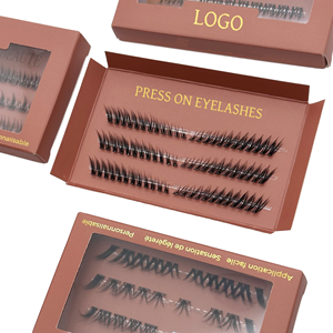 PBT Lash Trays 3D 5D Handmade 12 Rows Individual <b>Cluster</b> Eyelash Extensions for DIY Use - Product Image 1