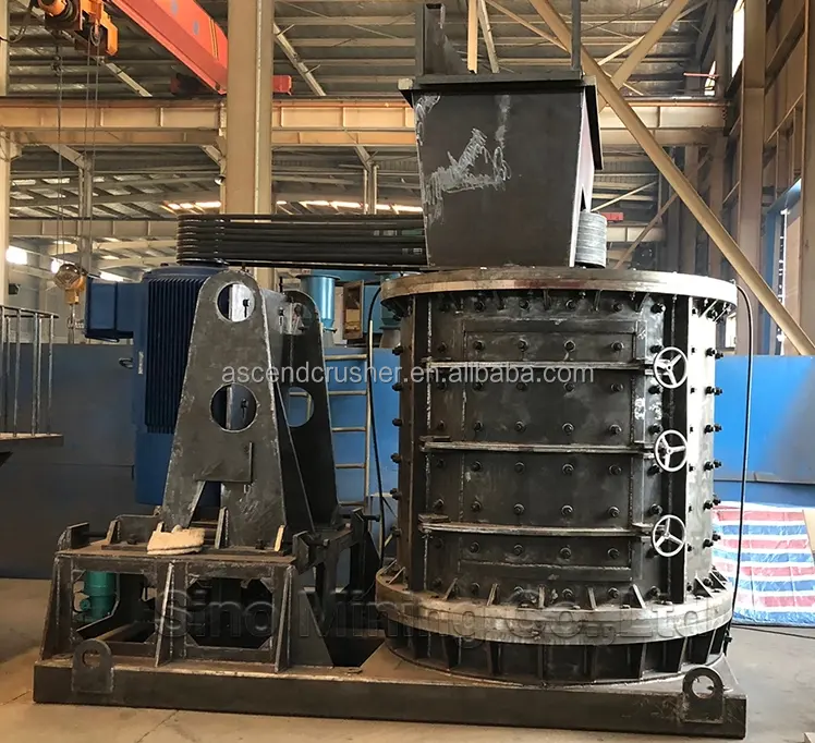 Gebruikte Verpletterende Verwerking Zand Makende Lijn Verticale Combinatie Compound Crusher