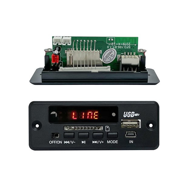 5V MP3 Audio Decoder Board With 3W*2 Amplifier MP3 Player AUX FM Hands-free Calling