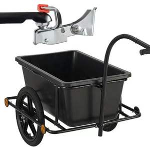 Remorque pliable pour vélo d'extérieur, avec poignée de rangement, porte-bagages - Product Image 5