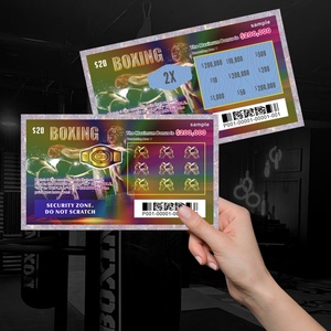 Boletos de Lotería Personalizados de Alta Gama con Diseño Gratuito e Impresión Digital, Tarjeta de Lotería de la Suerte, La Lotería de Cero - Product Image 1