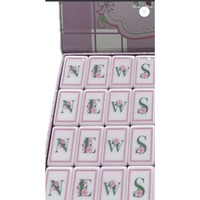 Tuiles de Mahjong Grace, ensemble de 160 tuiles de Mahjong, design pliable, résistant à l'eau, portable, en acrylique, en stock