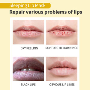 Night Sleep Mask Bálsamo labial Proteger Hidratante Cúrcuma Vitamina C Máscara para <span class=keywords><strong>labios</strong></span> - Product Image 4