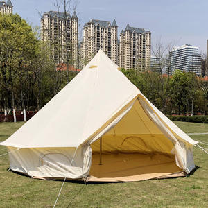 Luxe Grande Taille 4M 5M <span class=keywords><strong>Tipi</strong></span> Yourte Glamping Tente En Plein Air Famille Camping Toile Cloche Tente - Product Image 2