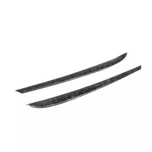 Pour <span class=keywords><strong>Tesla</strong></span> modèle 3/<span class=keywords><strong>Y</strong></span> véritable fibre de carbone accessoires intérieurs de voiture forgé carbone intérieur porte panneau couverture bandes décoratives - Product Image 4