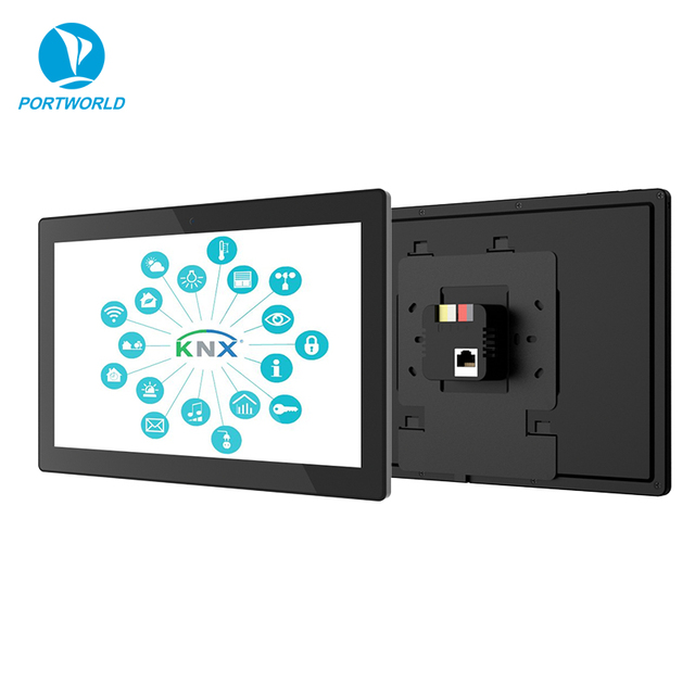 10-Inch KNX Linux Debian Android Wall Tablet with PoE for Industrial IoT Solution for Home Automation
