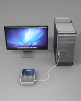 Lector y Codificador de Tarjetas USB Profesional para Cerraduras de Puertas de Hotel con Tarjeta RFID de 13.56MHZ Orbita con Sistema de Software de Gestión