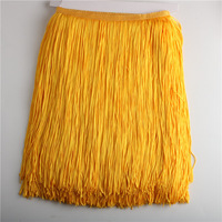 30CM Satin coloré polyester gland frange dentelle pour danse jupe robe gland frange garniture