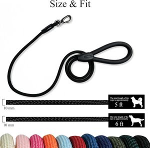 Laisse pour chien de luxe en sangle de nylon robuste personnalisée, laisse de service pour animaux de compagnie en polyester, corde de créateur colorée pour chien - Product Image 6