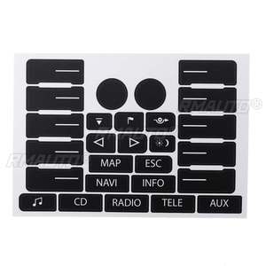 Full Set <b>Car</b> Steering Wheel Windows Headlight Climate Switch Button Repair Stickers <b>Decals</b> for VW for Volkswagen Touareg 2004-09 - Product Image 3