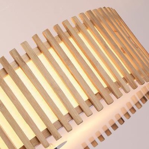 โคมไฟระย้าไม้ไผ่สานแบบ LED สามหัว สำหรับตกแต่งบ้าน ครอบคลุมพื้นที่ 10-15 ตร.ม. - Product Image 1