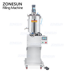 ZONESUN ZS-GTPP1H Semi-automatic Quantitative Single Head Cosmetics Eyeshadow Lip Gloss <b>Mascara</b> Mixing Heating Filling Machine - Product Image 6