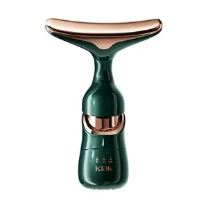 Rolo de massagem facial anti-rugas, equipamento de beleza para lifting do rosto e pescoço, 3 cabeças de uso doméstico, removedor de rugas