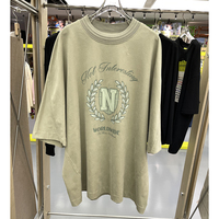 T-shirt graphique sur mesure 10oz coupe ample avec logo personnalisé, délavage acide, T-shirt de luxe pour homme en jersey épais, marque privée, coupe décontractée, Nouveauté 2025