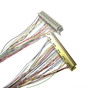Câble d'assemblage LVDS LCD personnalisé 30 broches 40 broches avec gaine en PVC pour carte ASUS, modèle DF13-40DS-1.25C, compatible avec 20455 et 20453 - Product Image 1