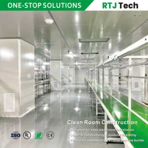 חדר נקי למעבדה GMP ISO 6-8, חדר נקי מודולרי, עיצוב מודולרי, חדר נקי טרומי לתעשיית האלקטרוניקה - Product Image 1