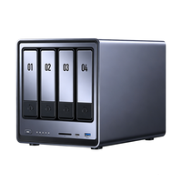 NASync DXP480T Plus, NAS tout flash SSD à 4 baies, processeur Intel I5 1235u 10 cœurs, 8 Go de RAM DDR5, 128 Go de SSD, stockage en réseau
