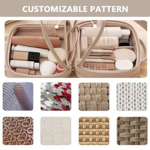 Personalized Foldable Square PU Hanging Travel <b>Makeup</b> <b>Bag</b> Waterproof <b>Large</b> Capacity Toiletry Organizer with Mirror - Product Image 6