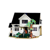 DK80022 Juego de Construcción de Villa Iluminada OEM de Gran Venta - Modelo de Mansión Iluminada con Luces LED, Bloques de Vista Urbana, Regalo para Coleccionistas