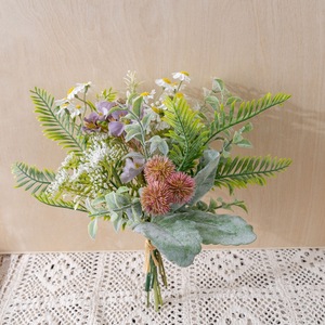 Bouquet de fleurs artificielles en tissu tissé plastique, musique de lumières rêveuses, décoration pour la maison et les mariages CF02027 - Product Image 3