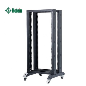 Gabinete de Recinto de Estante de Profundidad Estándar 27U Sin Puertas Y Paneles Laterales Estante de Marco Abierto Doble de 4 Postes - Product Image 6